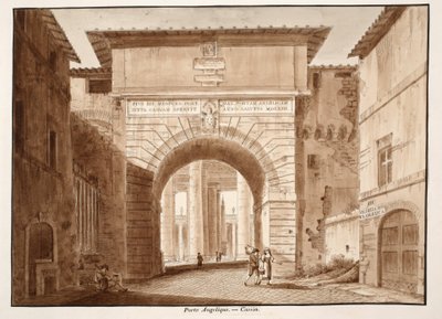 De Porta Angelica - Cassia, 1833 door Agostino Tofanelli